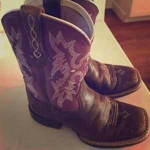 Ariat Tombstone Cowgirl Western Boots K10 Purple!